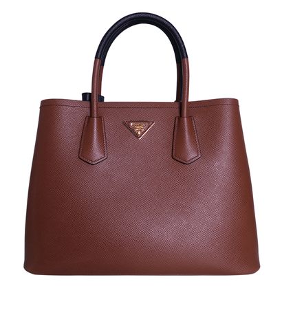 Cuir Double Bicolour Tote, front view
